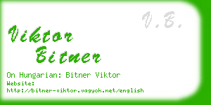 viktor bitner business card